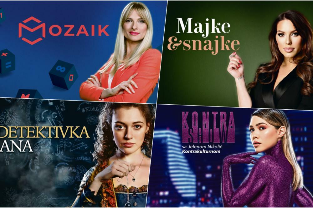 PROLEĆNA ŠEMA KURIR TELEVIZIJE: Od danas na programu novi formati, nova lica i još više zabave