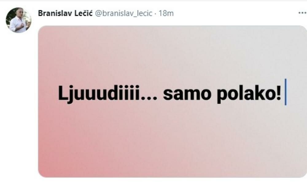 Poruka Branislava Lečića