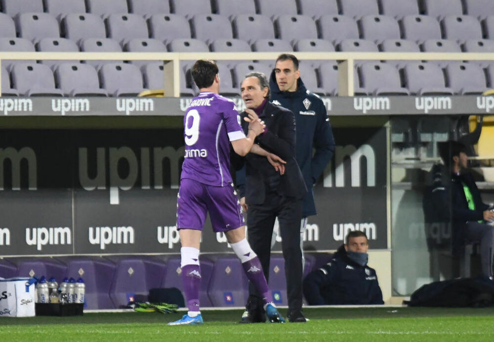 Dušan Vlahović i Ćezare Prandeli