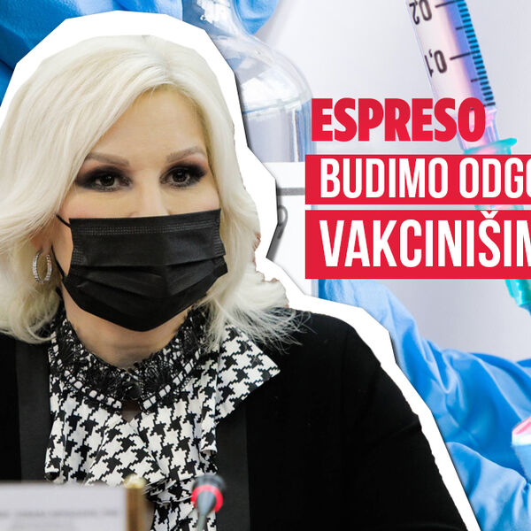TREBA DA SE VAKCINIŠEMO DA BISMO SE VRATILI NORMALNOM ŽIVOTU I NAŠIM POSLOVIMA: Zorana Mihajlović u AKCIJI ESPRESA