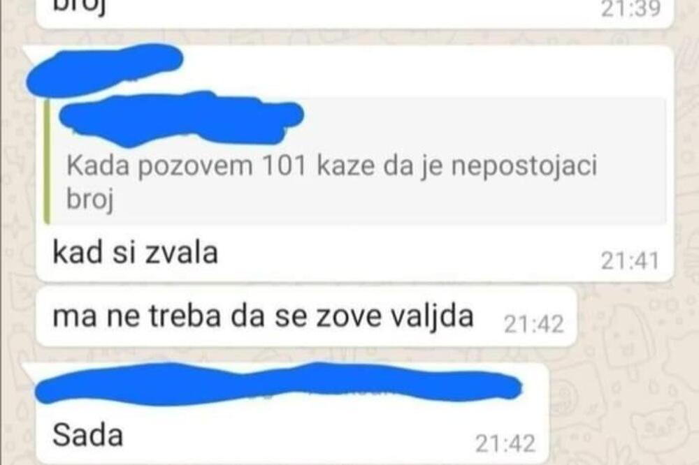 KAD POZOVEM 101 KAŽE DA JE NEPOSTOJEĆI BROJ! Studentkinja koja je prijavljivala ispit nasmejala celu Srbiju
