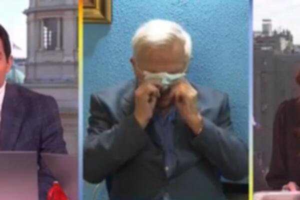 ŽIVA SE BORIO SA MASKOM NA TELEVIZIJI! Komična scena u toku jutarnjeg programa