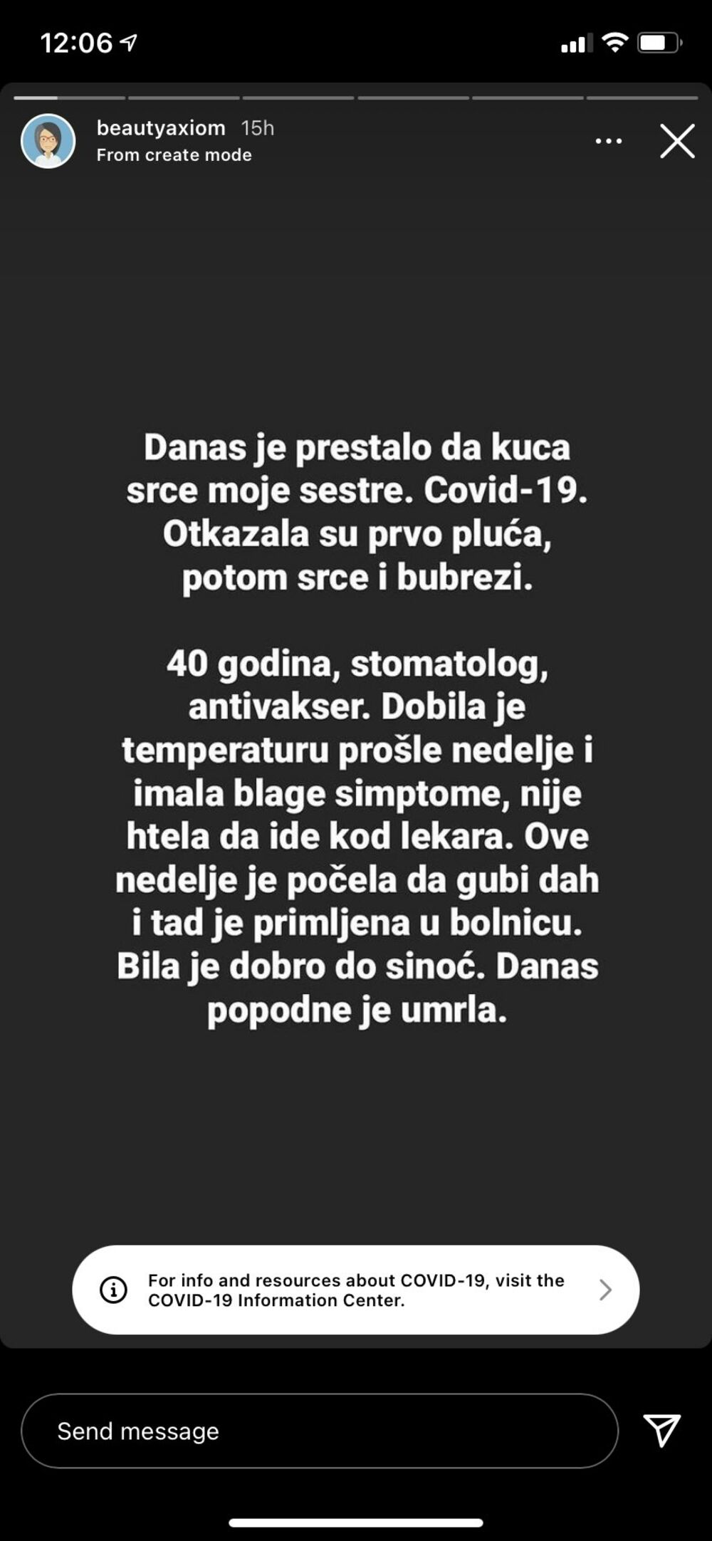 Umrla žena