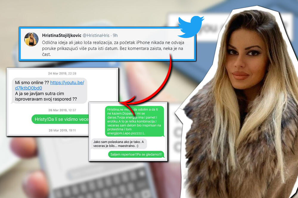 IPHONE NIKADA NE ODVAJA PORUKE PRIKAZUJUĆI VIŠE PUTA ISTI DATUM: Hristina odgovorila Lečiću nakon njegove OBJAVE!