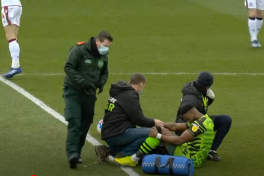 STRAVIČNA POVREDA FUDBALERA FOREST GRINA! Hitno prebačen u bolnicu (VIDEO)