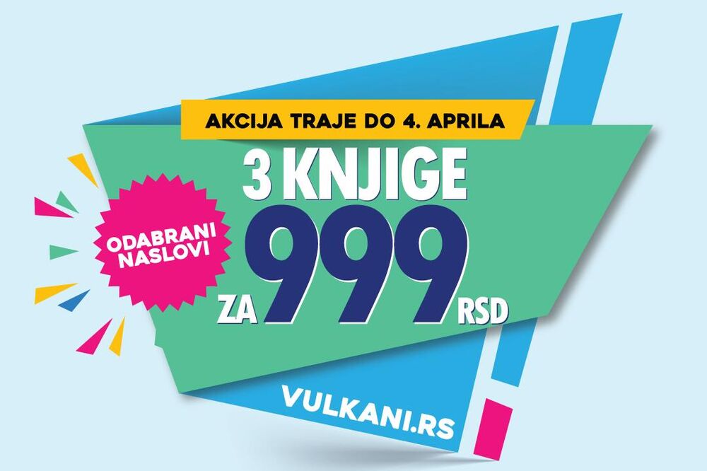 Nova Vulkan akcija: 3 knjige za 999 dinara!
