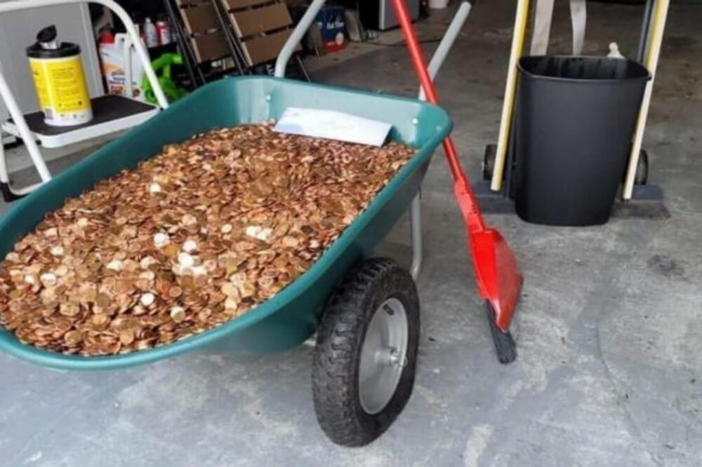 Čovek u dvorištu zatekao kolica sa 90.000 kovanica: Na njima je bila poruka koju će pamtiti ceo ŽIVOT! (FOTO)