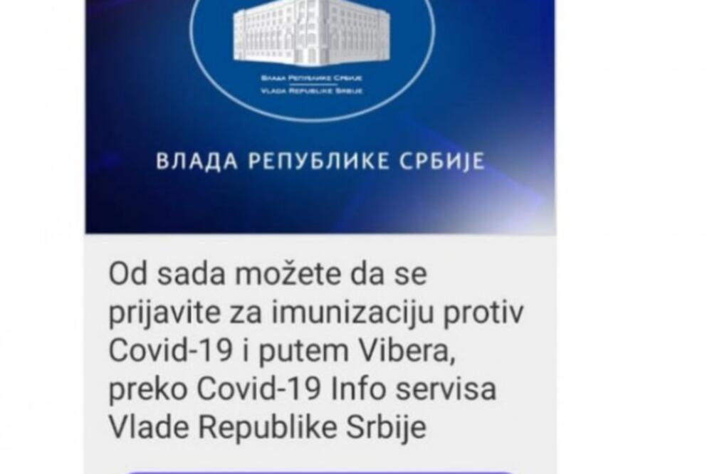 PRIJAVITE SE ZA VAKCINACIJU SAMO JEDNIM KLIKOM! Viber olakšao prijavu, ovo je sve što treba da se uradi! (FOTO)