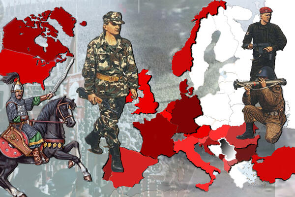 POGLEDAJTE MAPU - CRVENOM SU OBELEŽENE SVE DRŽAVE IZ KOJIH SU NAPALI SRBIJU ILI UBIJALI SRBE! Ima ih čak 30!