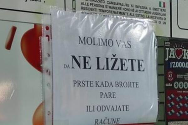 HIT NATPIS KOJI ĆE VAS NASMEJATI, IZ BEOGRADSKE MENJAČNICE PRAVO! Šta mole ljude usred pandemije (FOTO)