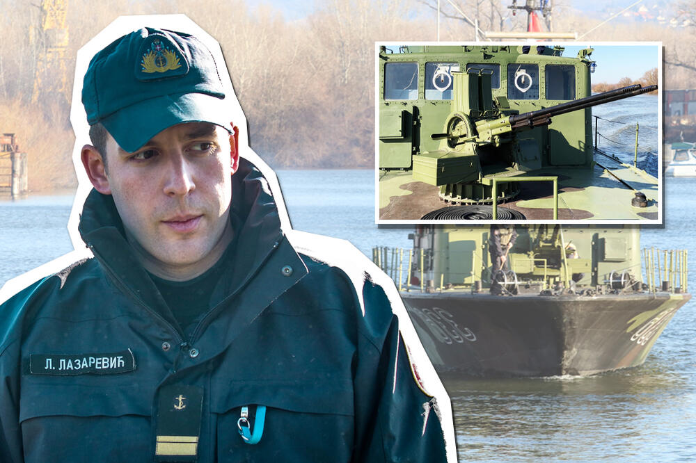 PUCALI SMO IZ TOPA NA BRODU REČNE FLOTILE! Odakle god da nas napadnu Vojska Srbije je spremna za odbranu!