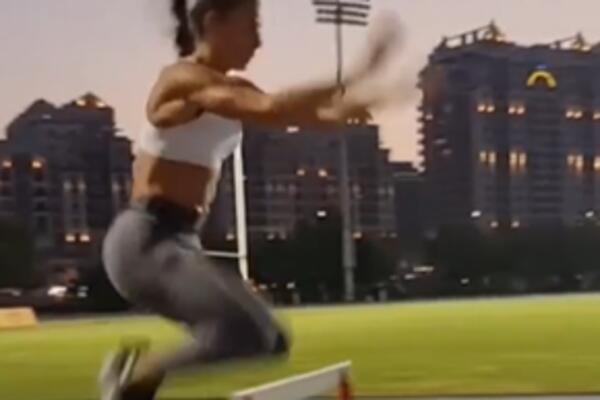 IVANA ŠPANOVIĆ SE IZBLAMIRALA NA TRENINGU! Sama atletičarka se nasmejala svom potezu! (VIDEO)