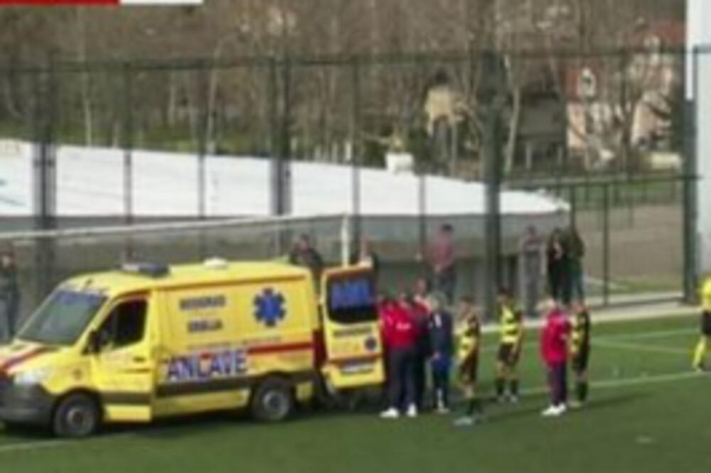 MOŽEŠ TI TO, MILOŠE! Klub daje podršku mladom fudbaleru posle UŽASNOG pada na glavu na Zvezdinom meču! (VIDEO)