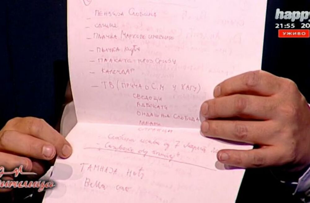 Ivica Dačić, Spisak