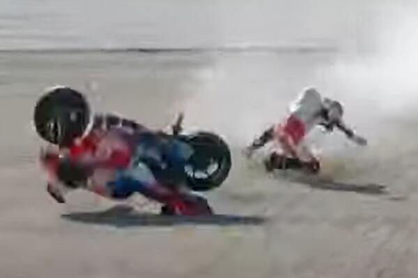 MOTOR MU "PODIVLJAO", A ŠPANAC SE SANKAO PO ŠLJUNKU: Jedva se zaustavio! (VIDEO)