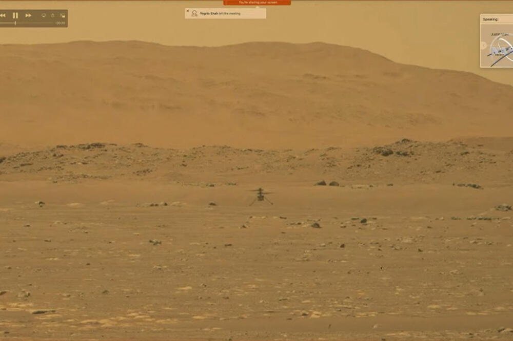 POGLEDAJTE PRVI SNIMAK LETA HELIKOPTERA NA MARSU! Danas je ISTORIJSKI DAN (VIDEO)
