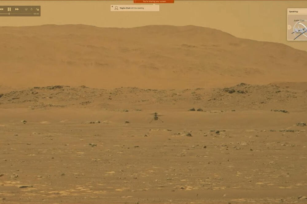 POGLEDAJTE PRVI SNIMAK LETA HELIKOPTERA NA MARSU! Danas je ISTORIJSKI DAN (VIDEO)