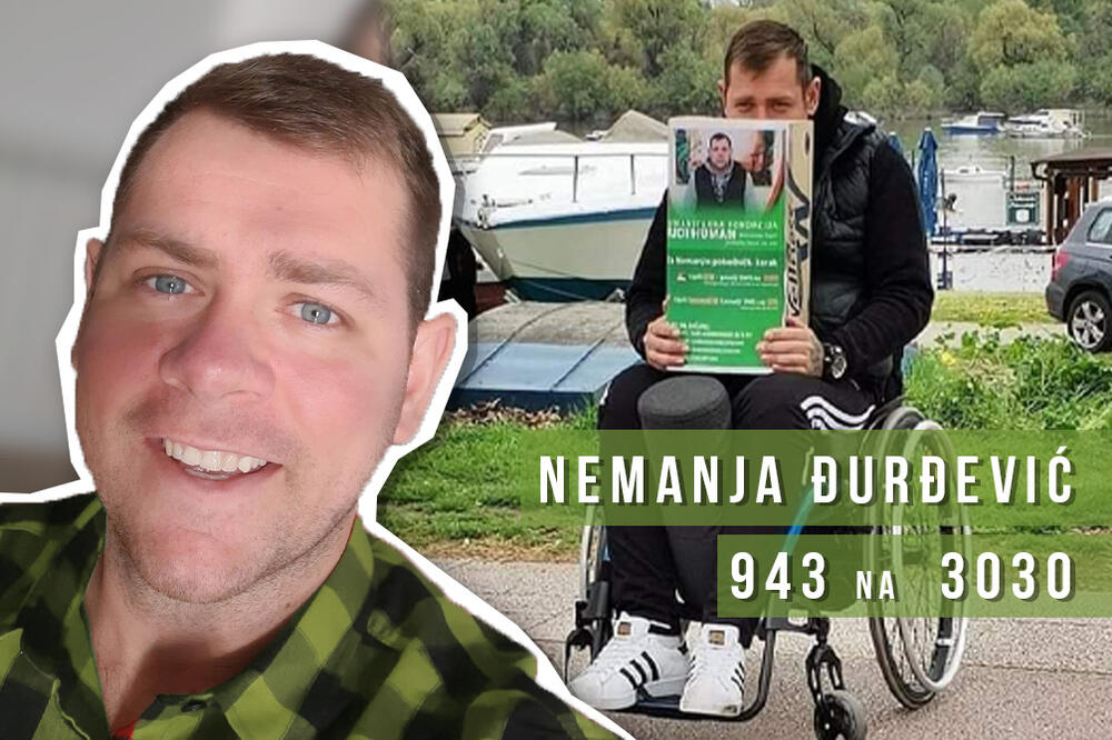 NEMANJA (26) SEDI NA KIŠI I DAJE SVE OD SEBE KAKO BI SKUPIO NOVAC ZA SVOJE IZLEČENJE: Ali ne može SVE SAM, POMOZIMO