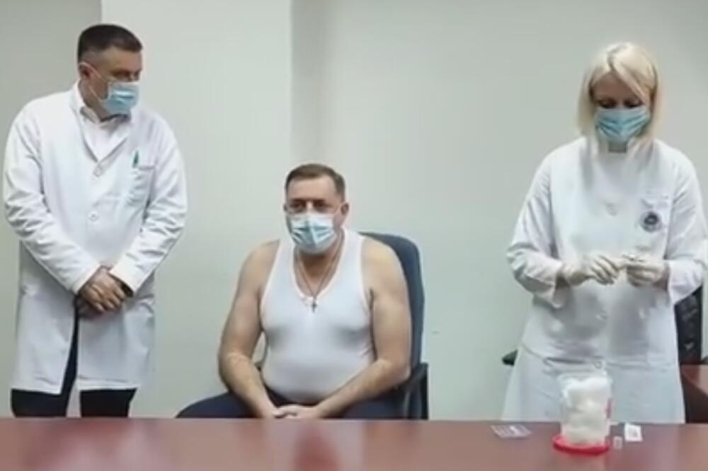 MILORAD DODIK SE VAKCINISAO PROTIV KORONE: Mnogi su iznenađeni njegovim odabirom VAKCINE! (VIDEO)