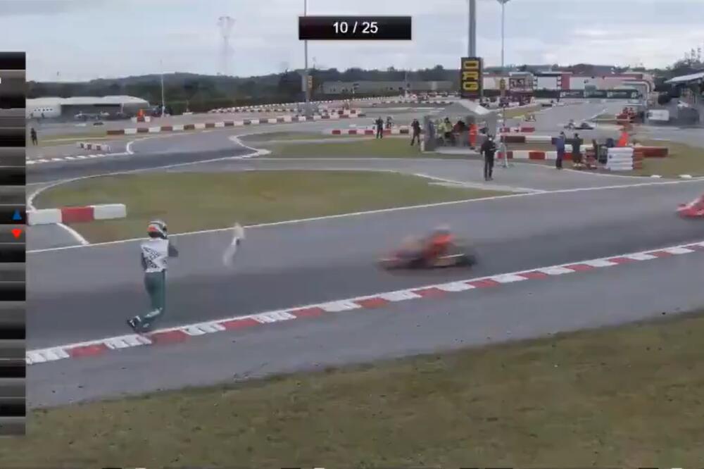 POLUDELI VOZAČ GAĐAO RIVALA DELOM BOLIDA, PA GA FIZIČKI NAPAO: Dobio 15 godina zabrane takmičenja!