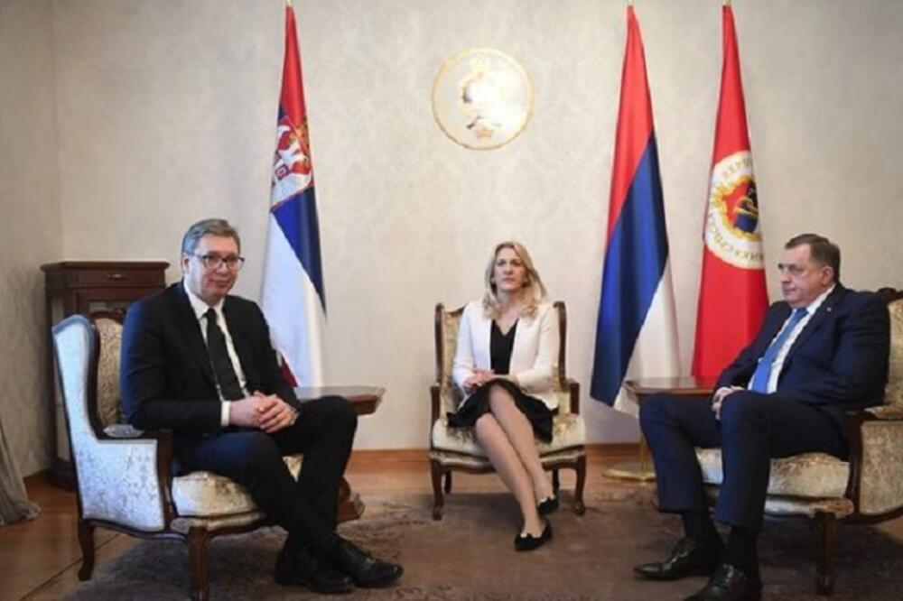 Posle sastanka sa Dodikom i Željkom Cvijanović, Vučić na sastanku Veća za saradnju Srbije i Republike Srpske! FOTO