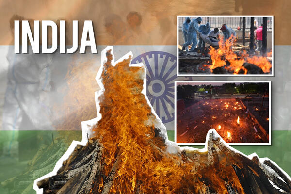 ZEMLJA SMRTI: U Indiji juče REKORDAN BROJ ZARAŽENIH, MASOVNO KREMIRAJU UMRLE (FOTO)
