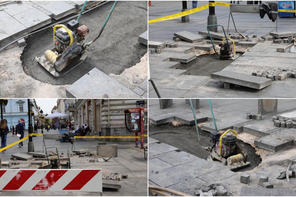 OTVORILA SE OGROMNA RUPA USRED KNEZ MIHAILOVE: Gradske službe hitno izašle na teren (FOTO)