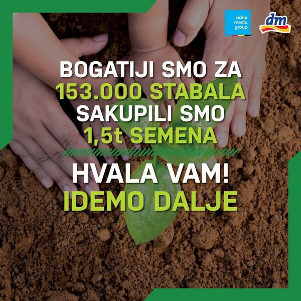 ZAHVALJUJUĆI PROJEKTU "ZASADI DRVO", SRBIJA BOGATIJA ZA 153.000 STABALA! Zeleno svetlo za sve buduće poduhvate