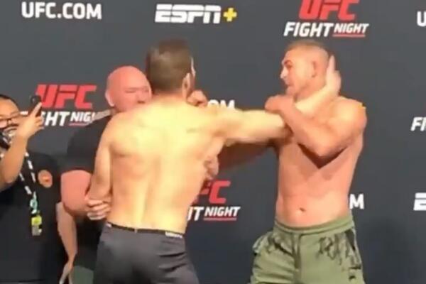 'POJEŠĆE SE' SUTRA U OKTAGONU: UFC borci se umalo potukli već na promociji velike borbe! (VIDEO)