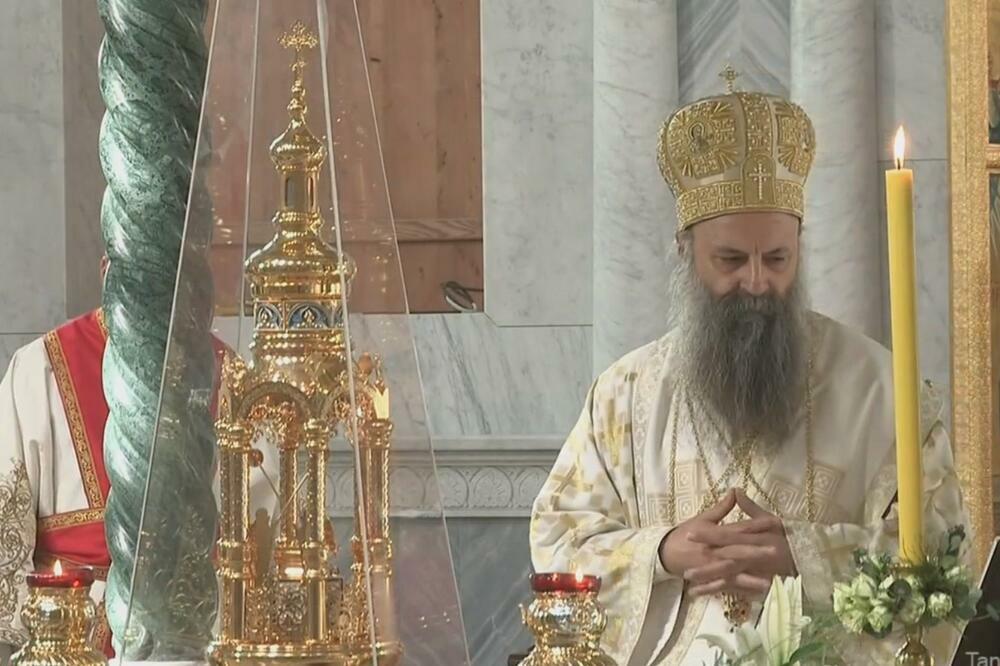 "NAŠA BRAĆA I SESTRE SU NA KRSTU, A DANAS SE TAJ KRST RAZBUKTAO": Beseda Patrijarha Porfirija u Hramu Svetog Save