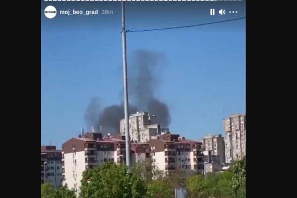 DIM SE ŠIRI NOVIM BEOGRADOM, STANOVNICI UPLAŠENI! Paljevina uočena u bloku 72! (FOTO)