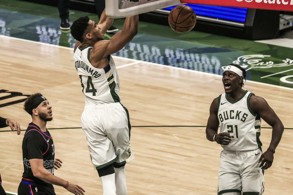 JUTA PONOVO PRVA NA ZAPADU: Tesna pobeda Milvokija, Vestbrukov tripl-dabl nije bio dovoljan Vašingtonu (VIDEO)