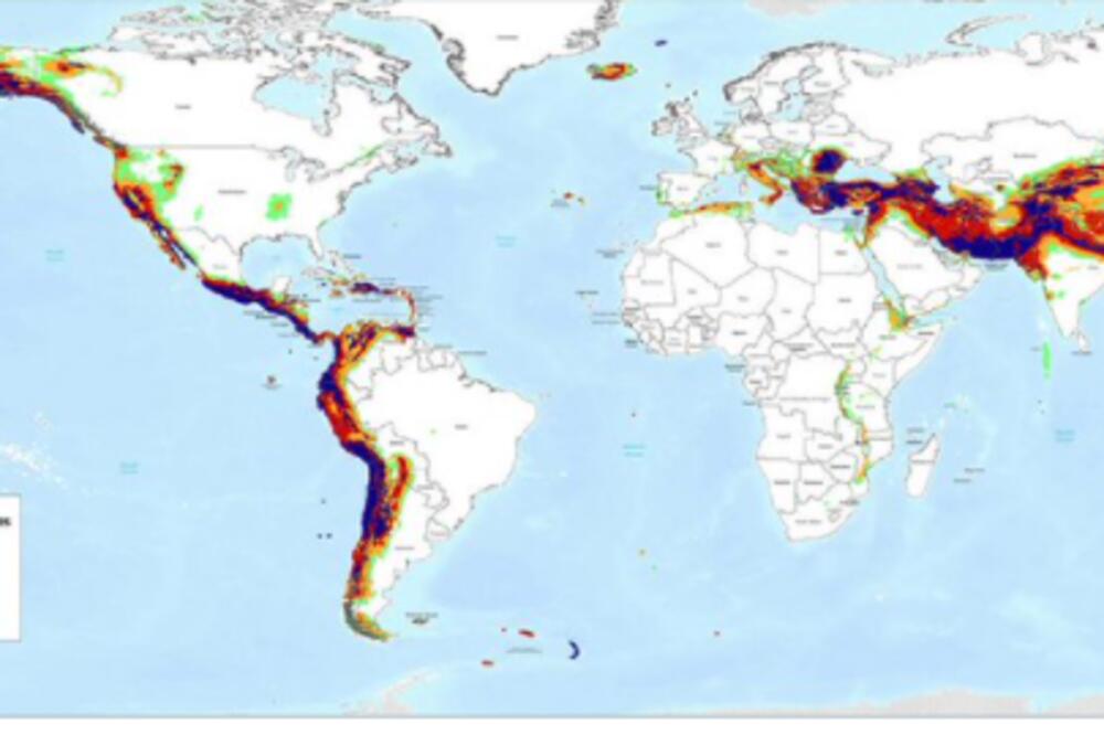 OBJAVLJENA SVETSKA MAPA PODRUČJA U RIZIKU OD ZEMLJOTRESA: Kakva je situacija na Balkanu? (FOTO)