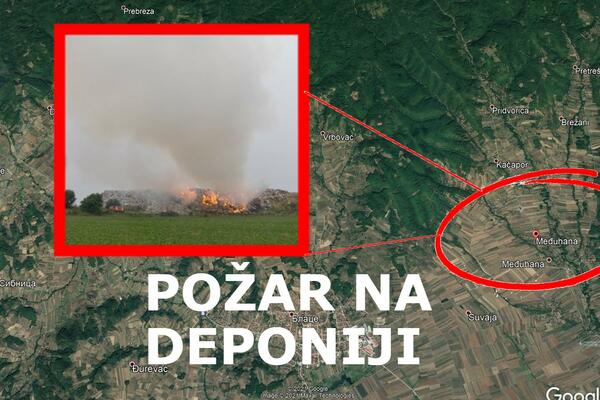 NISAM SMELA DA IZAĐEM IZ KUĆE KOLIKO SMRDI! Požar zahvatio celu DEPONIJU KOD BLACA, ni vatrogasci ne mogu da priđu