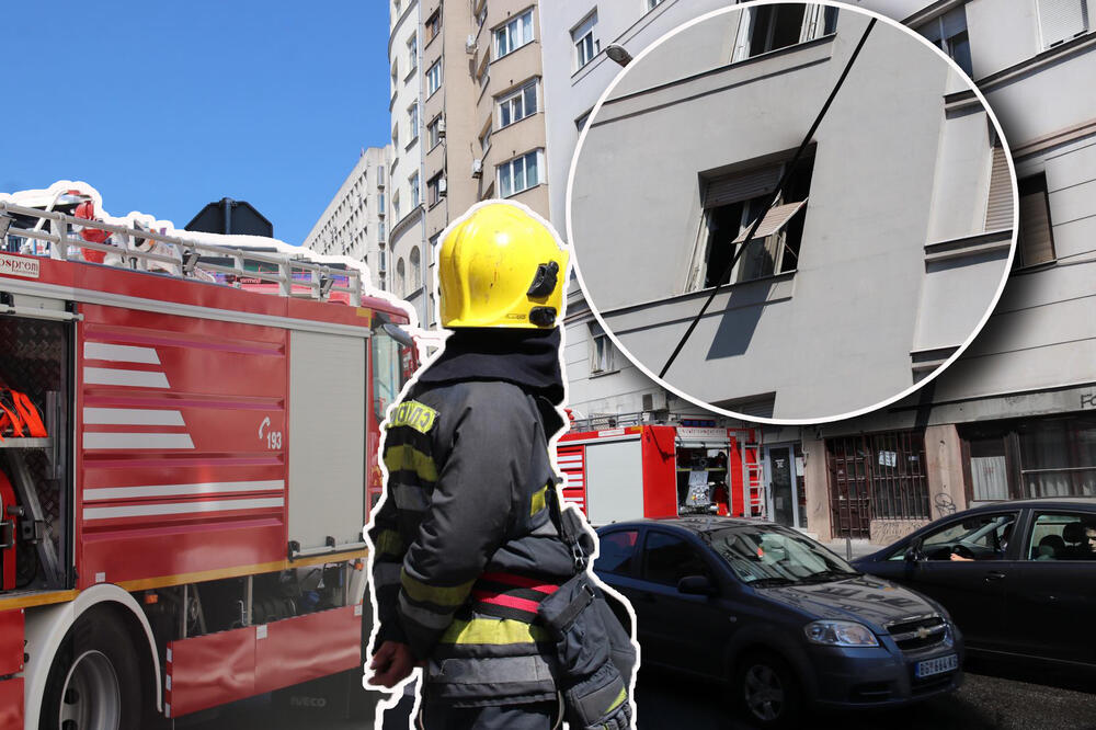 UGAŠEN POŽAR U BEOGRADU: Učestvovalo pet vatrogasnih vozila, evakuisana jedna osoba!