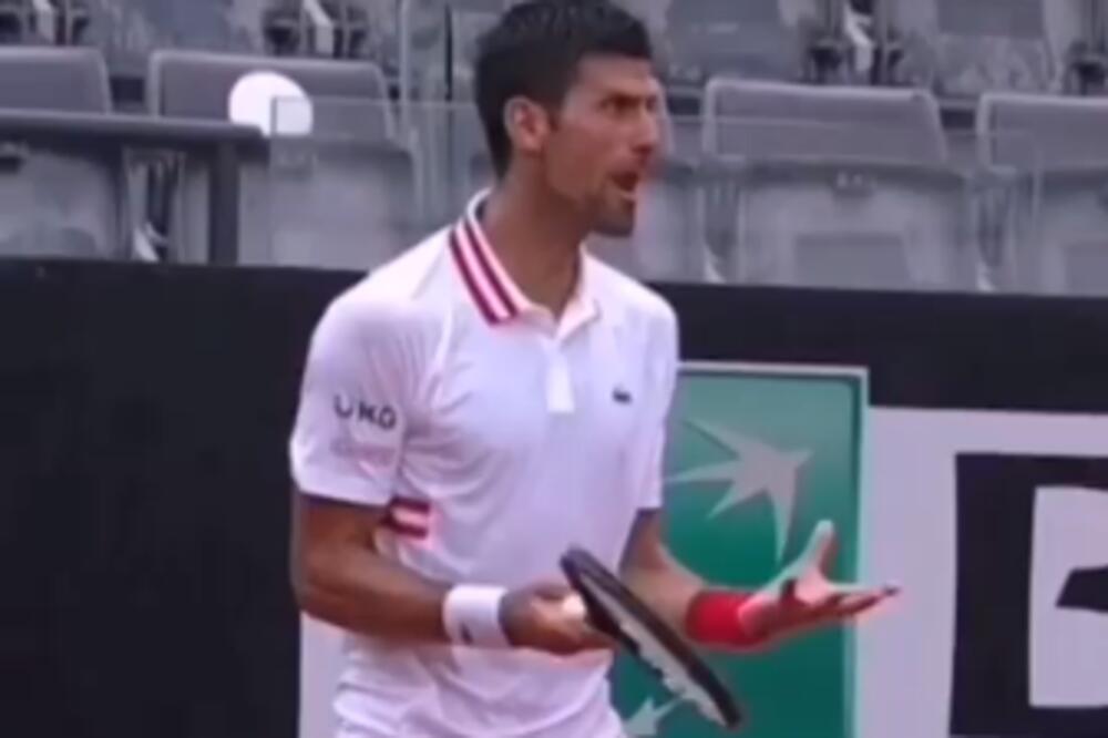 ĐOKOVIĆ PODIVLJAO U RIMU, KRENUO DA VRIŠTI OD BESA: Sasuo je rafal, NIJE IMAO MILOSTI! Sve se treslo! (VIDEO)