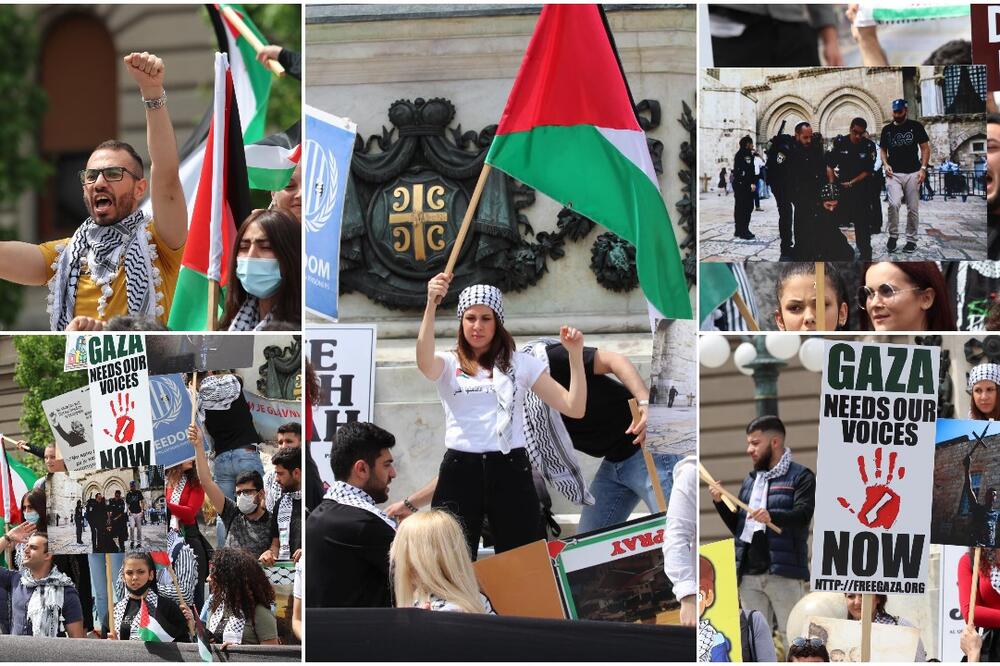''SRAMOTA JE DA U 21. VEKU JOŠ IMA OKUPIRANIH DRŽAVA!'' Sami Hijo sa protesta poslao podršku Palestincima (VIDEO)