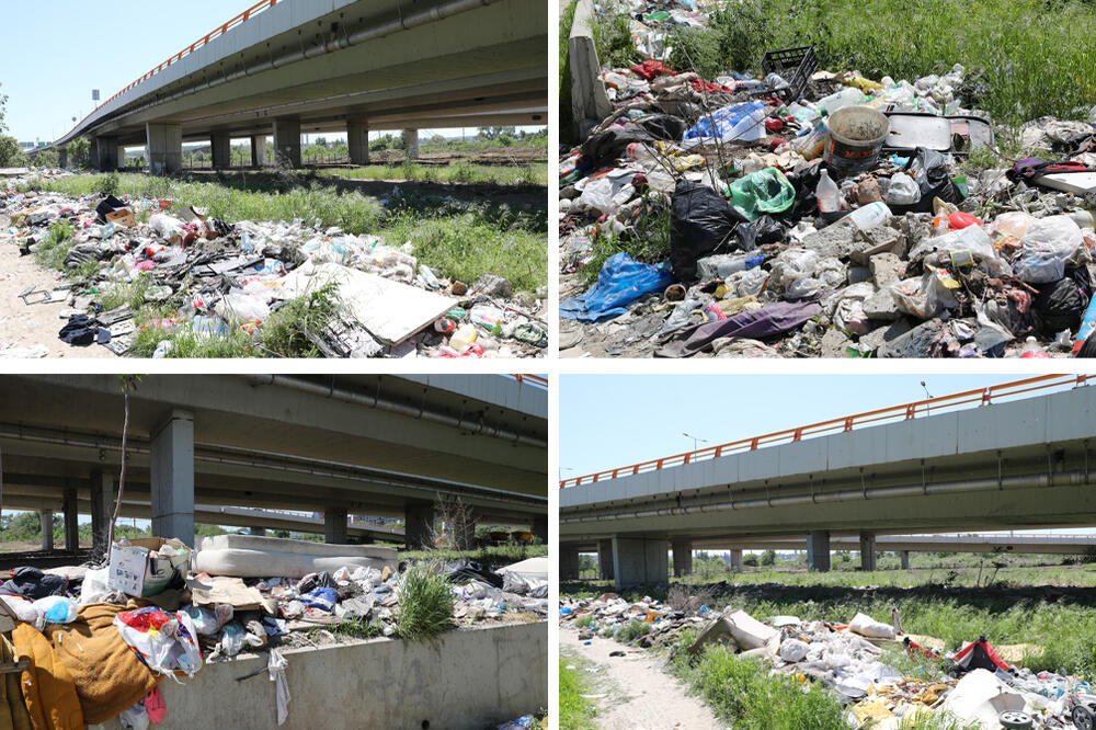 STRAŠNA DEPONIJA ISPOD GAZELE, SMEĆE SE GOMILA JER POJEDINCE MRZI DA IDU DO KONTEJNERA: Ruglo usred Beograda! FOTO