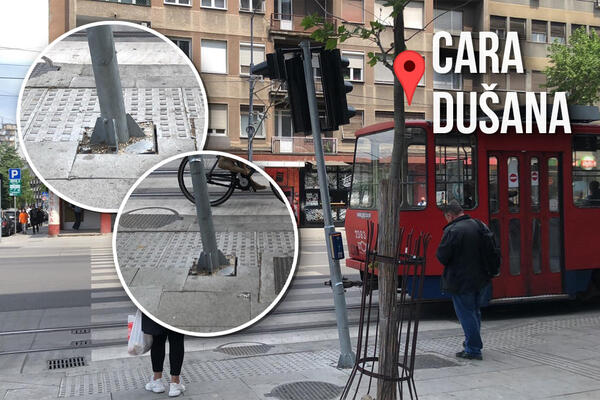 SEMAFOR U ULICI CARA DUŠANA U BEOGRADU SE SKROZ NAKRIVIO: Građani zbunjeni, nikom ništa nije JASNO! (FOTO)