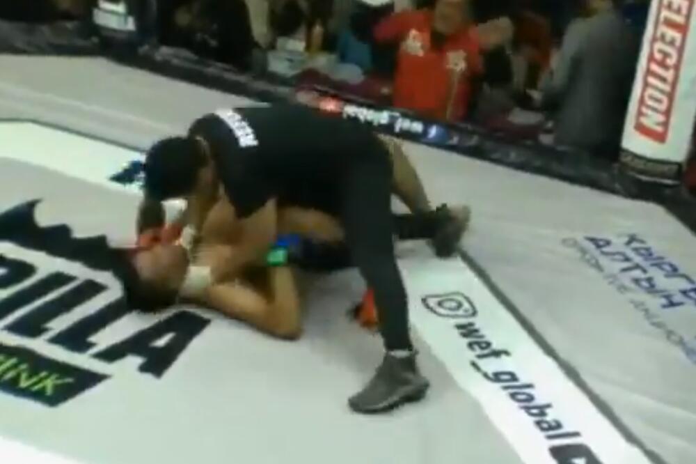 KO JE OVDE NORMALAN?! Sudija davio MMA borca - ništa drugo nije vredelo! (VIDEO)