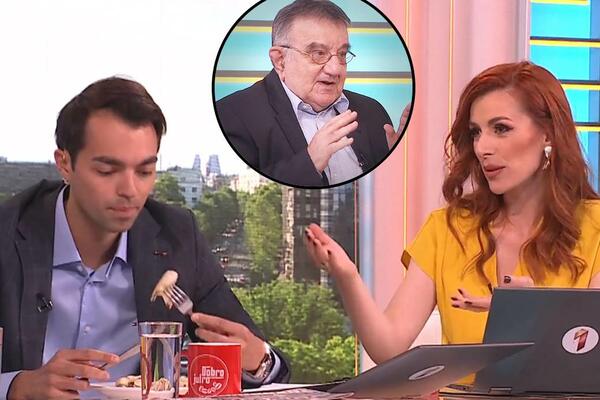 FILIP ČUKANOVIĆ JE JEO U PROGRAMU UŽIVO, A DR PERIŠIĆ GA ZABRINUTO POSMATRAO: Onda ga je utešio JEDNOM REČENICOM