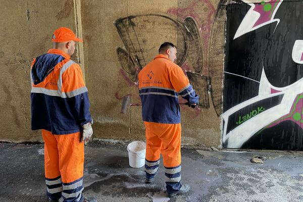 PRVO SKIDAMO GRAFIT, PA PREMAZUJEMO FASADU ANTI-GRAFIT BOJOM: Ekipa Espresa sa Gradskom čistoćom u VELIKOJ AKCIJI
