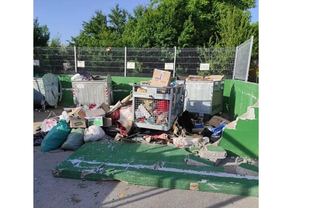 SRAMOTA! VANDALI NAPRAVILI HAOS U ČAČKU: Bacili dva kontejnera u rečno korito, ali SE TU NISU ZAUSTAVILI (FOTO)