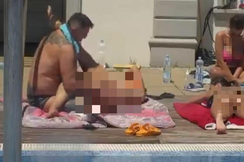 KRISTIJAN DOHVATIO LJUBAVNICU PA POČEO DA RAZMAZUJE KREMU PO CELOM TELU: Zadrugarke ZANEMELE kada su videle!(VIDEO)