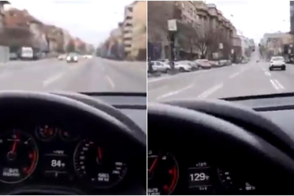 VOZIO 129 NA SAT KROZ KNEZA MILOŠA I SNIMAO KAKO PROLAZI KROZ CRVENO!!! NEZAPAMĆEN bezobrazluk u centru BG! (VIDEO)