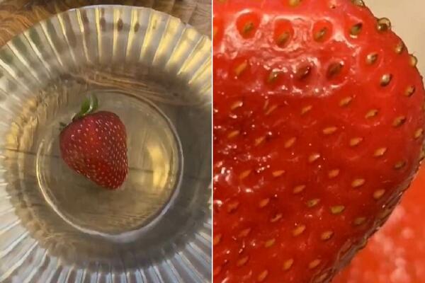 POTOPILA JE JAGODE U SLANU VODU, A ONDA JE UGLEDALA STRAŠNU SCENU: Sa prljavštinom je izašlo još nešto! (VIDEO)