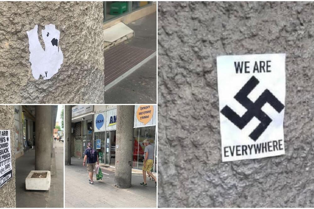 JEZIVI NACISTIČKI SIMBOLI USRED BEOGRADA! Ovakvu STRAŠNU kampanju protiv JEVREJA nismo videli od 1941! (FOTO)