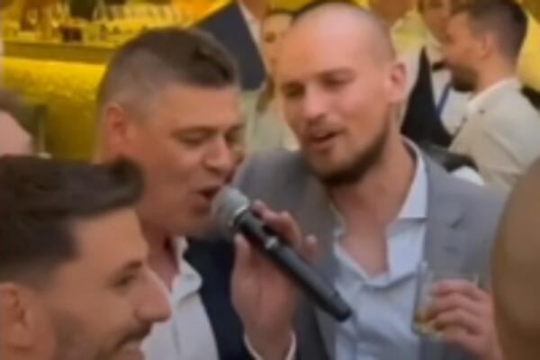SAVO MILOŠEVIĆ UKRAO ŠOU NA SVADBI MITROGOLA: Čuveni fudbaler otpevao poznati hit, a imao je jaku pratnju! (VIDEO)