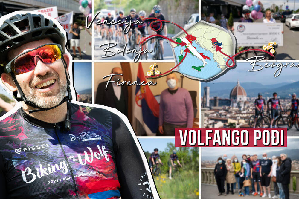 VOLFANGO JE NAJHUMANIJI SRPSKI ZET: Biciklom doneo preko 10.000 evra za naše mališane i NE PLANIRA DA STANE! (FOTO)