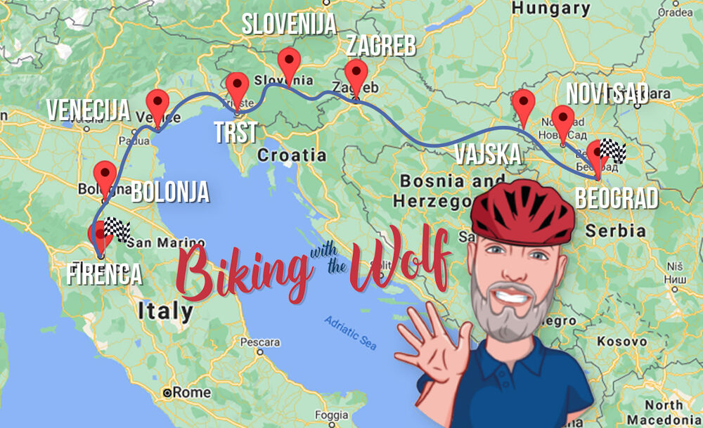 Biking with the wolf, Biciklista